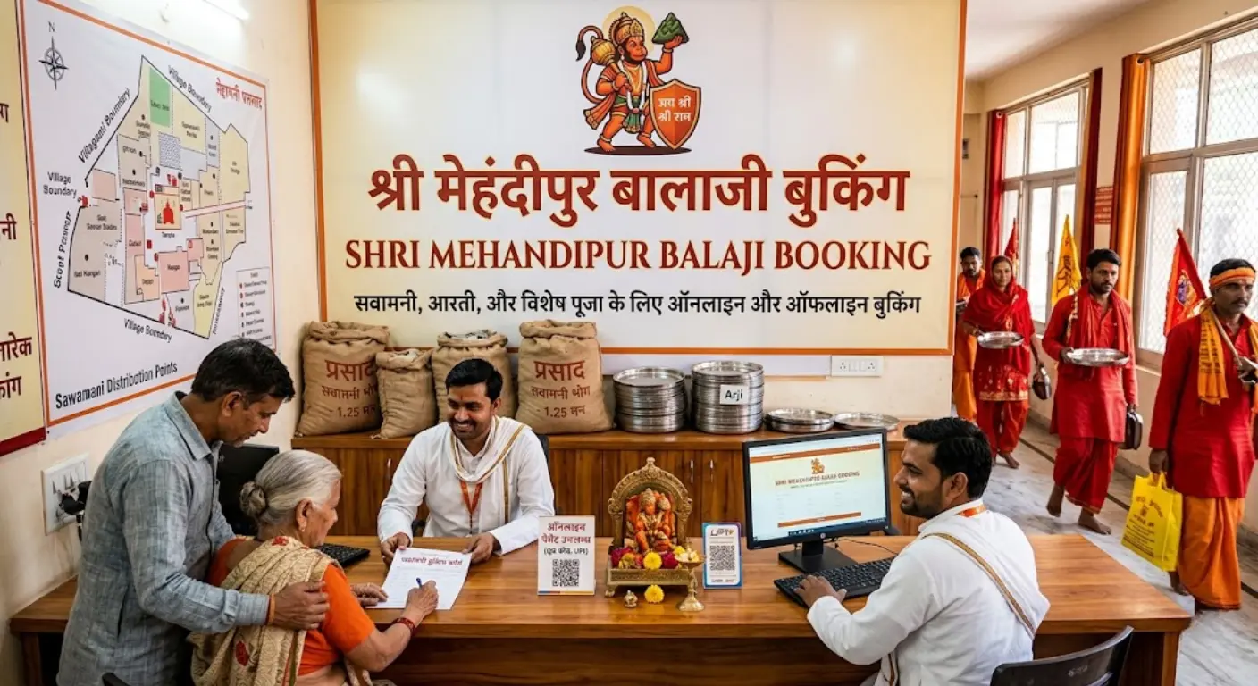 Mehandipur Balaji Sawamani Online Bookings - Mehandipur Balaji